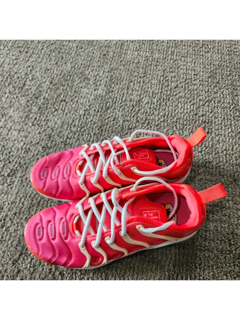 Nike Air VaporMax Plus Women's Running Shoes Size 7 Pink Coral